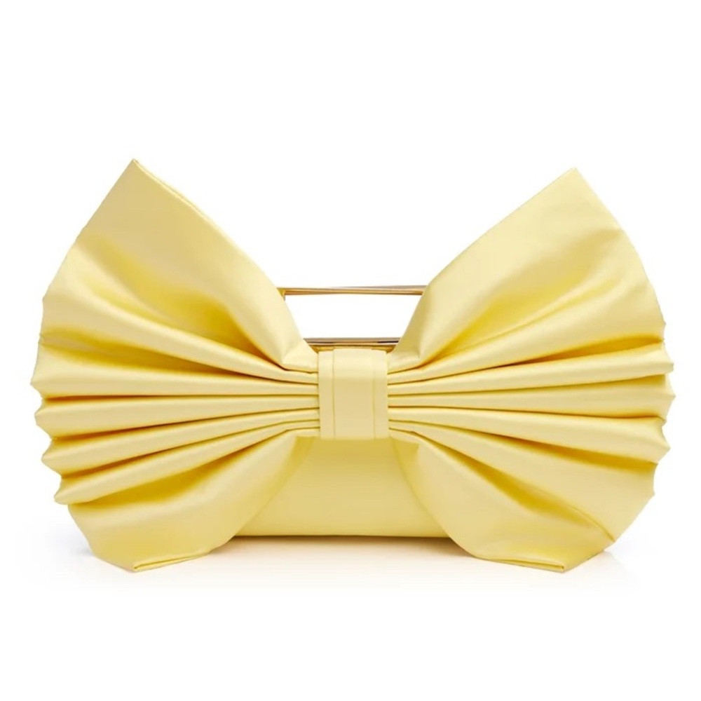 Alice and oOlivua Samira Yellow Bow Clutch